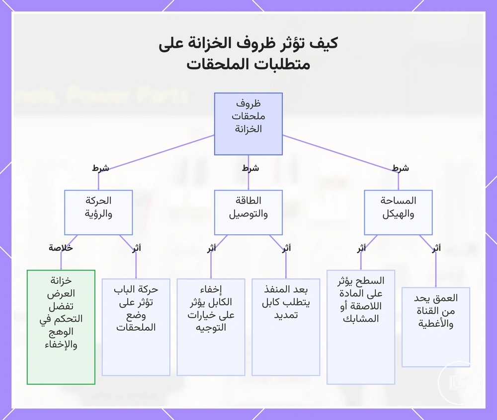 كيف تؤثر ظروف الخزانة على متطلبات الملحقات