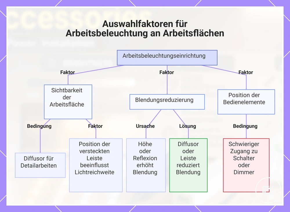 Auswahlfaktoren für Arbeitsbeleuchtung an Arbeitsflächen