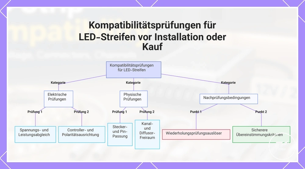 Kompatibilitätsprüfungen für LED-Streifen vor Installation oder Kauf