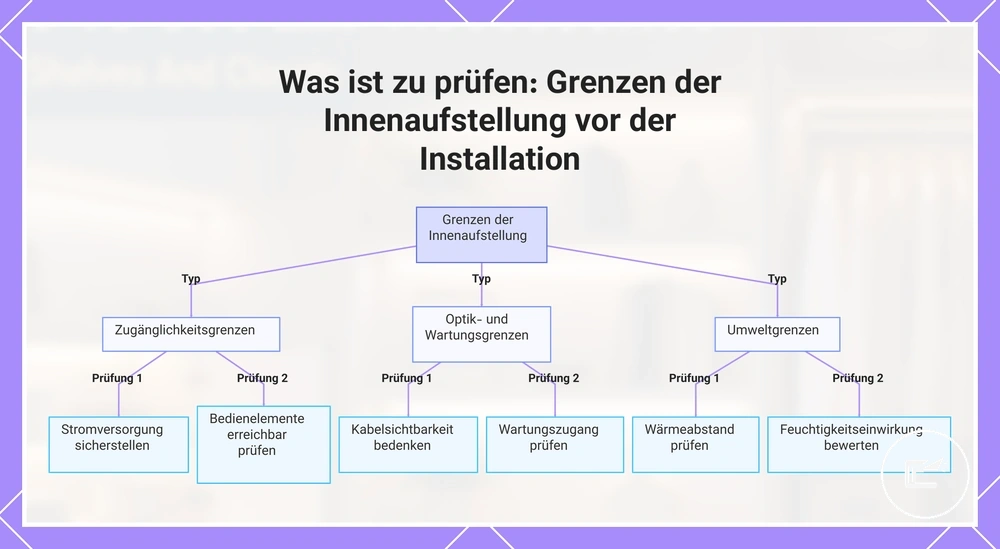 Was ist zu prüfen: Grenzen der Innenaufstellung vor der Installation