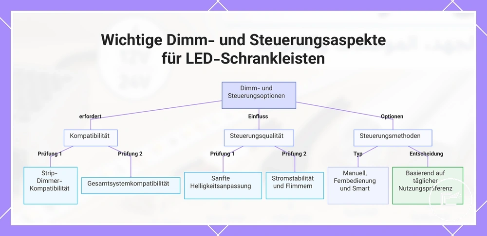 Wichtige Dimm- und Steuerungsaspekte für LED-Schrankleisten