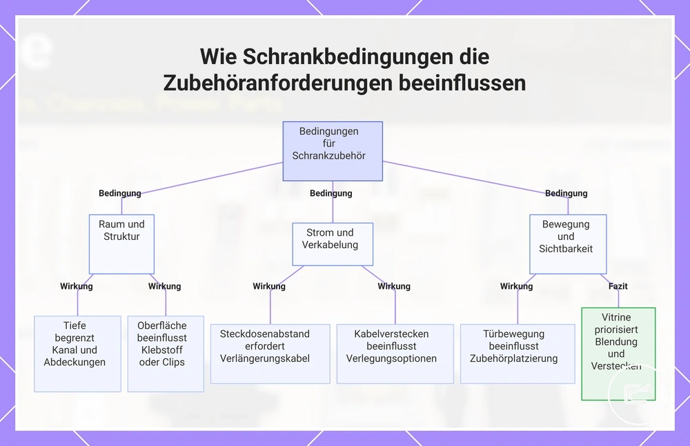 Wie Schrankbedingungen die Zubehöranforderungen beeinflussen