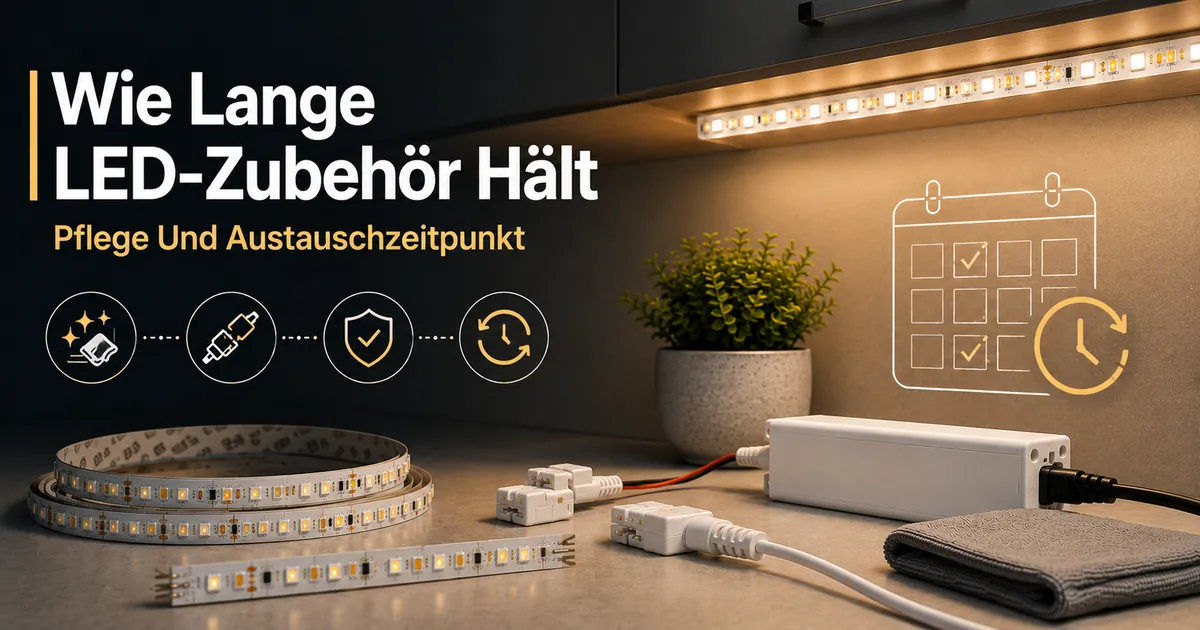 Pflege von LED-Streifen und Zubehör für Schrankbeleuchtung für längere Lebensdauer und sicheren Austauschzeitpunkt