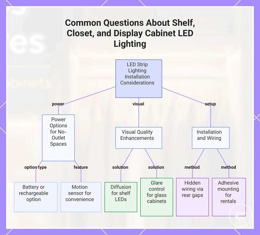Common Questions About Shelf, Closet, and Display Cabinet LED Lighting