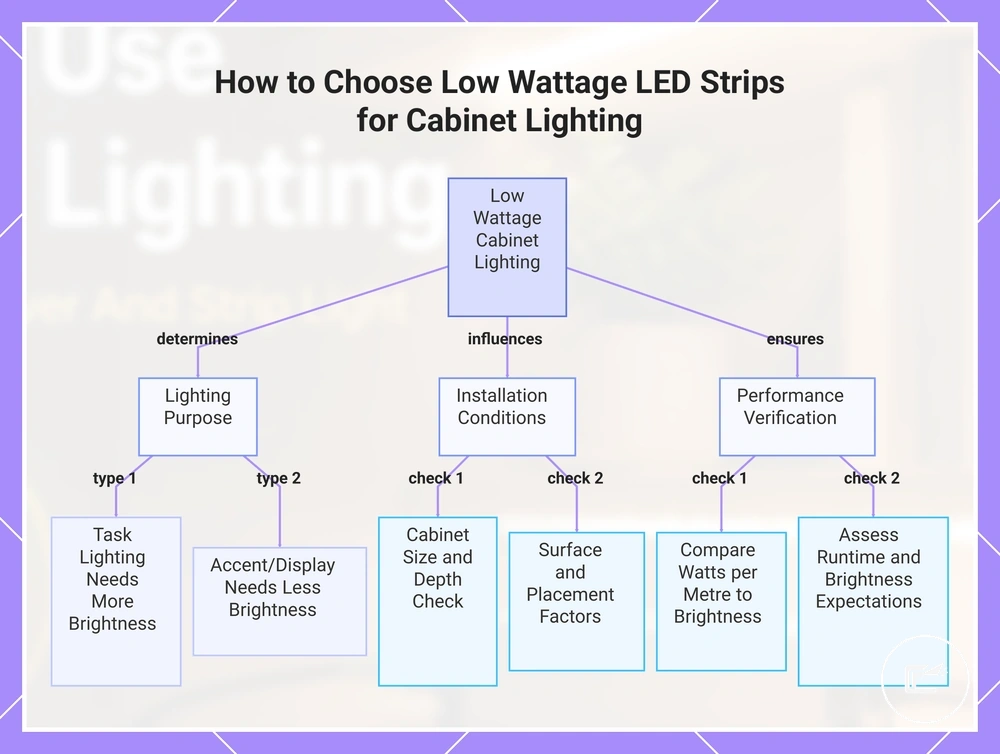 How to Choose Low Wattage LED Strips for Cabinet Lighting