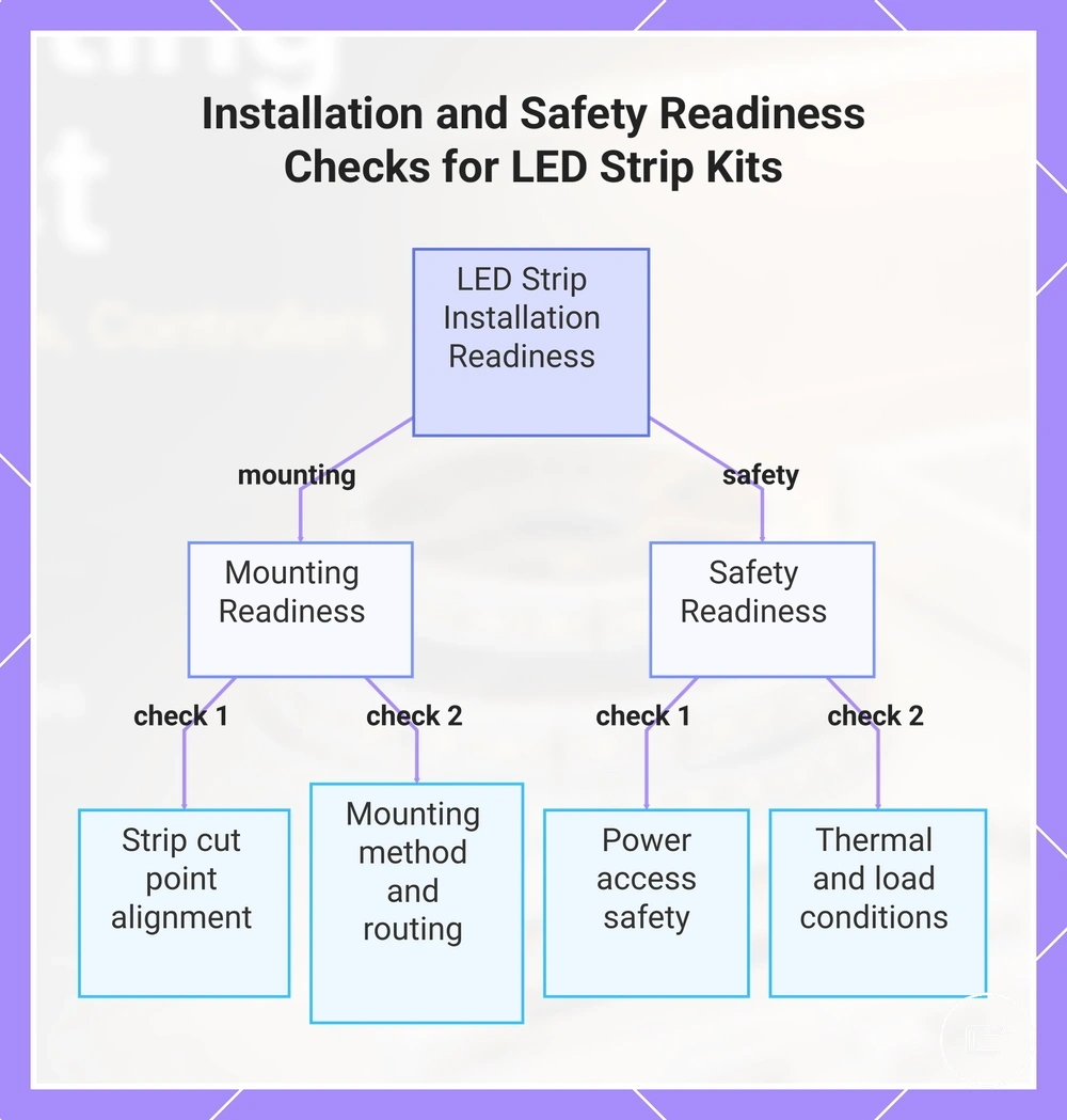 Installation and Safety Readiness Checks for LED Strip Kits