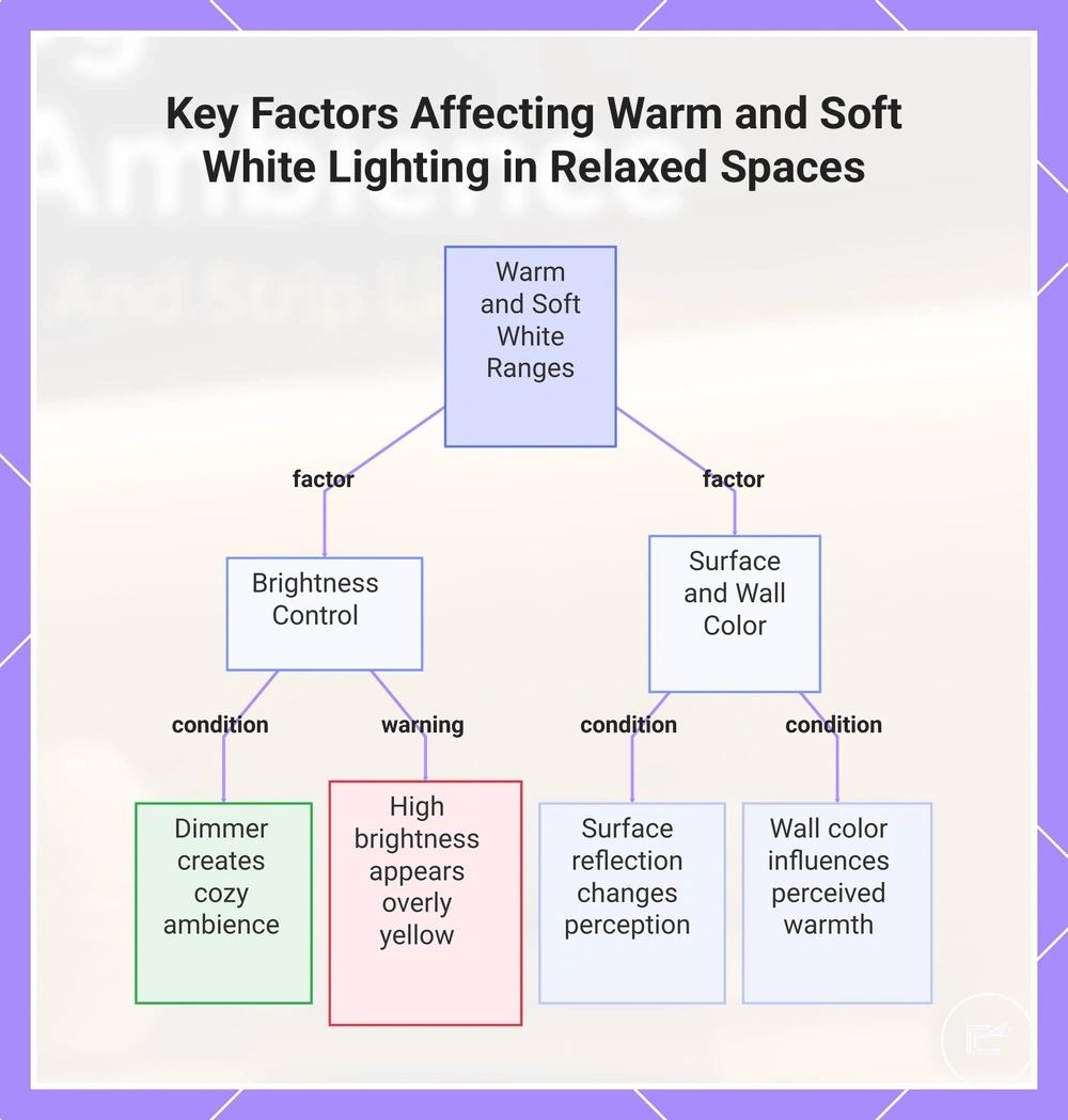 Key Factors Affecting Warm and Soft White Lighting in Relaxed Spaces