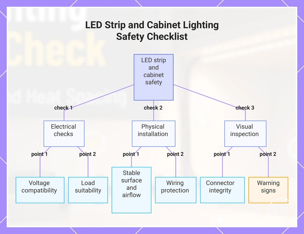 LED Strip and Cabinet Lighting Safety Checklist