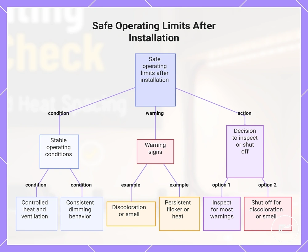 Safe Operating Limits After Installation