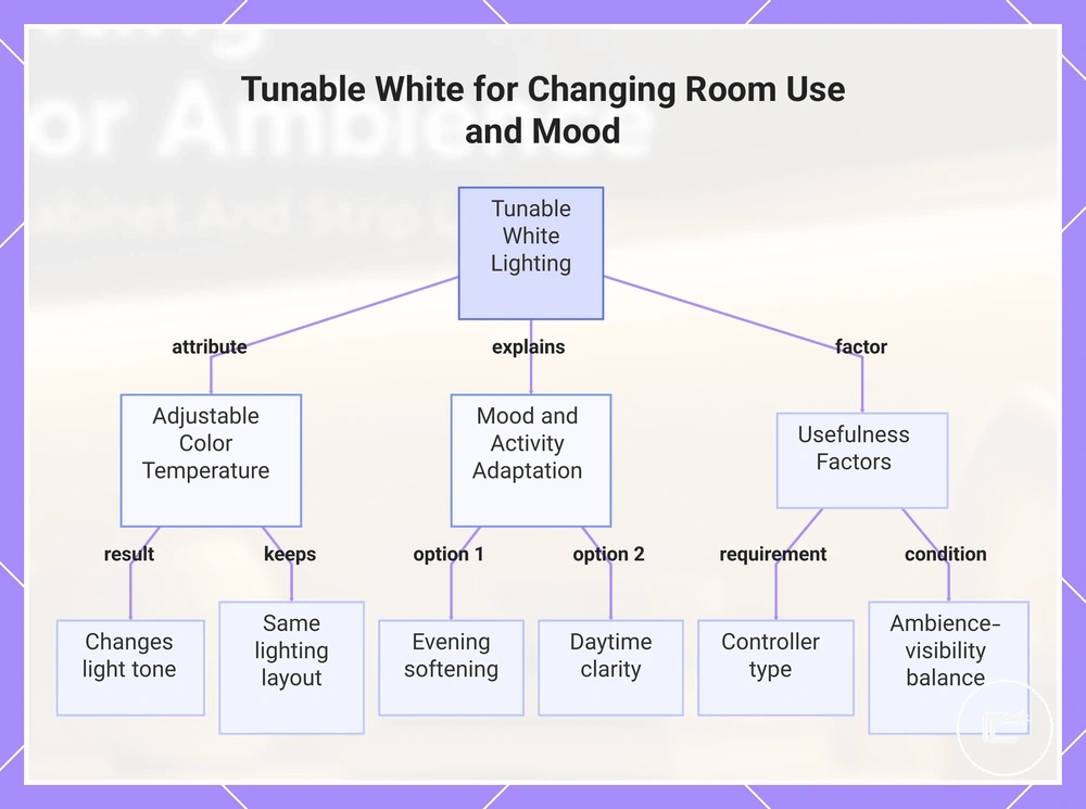 Tunable White for Changing Room Use and Mood