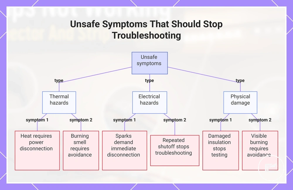 Unsafe Symptoms That Should Stop Troubleshooting