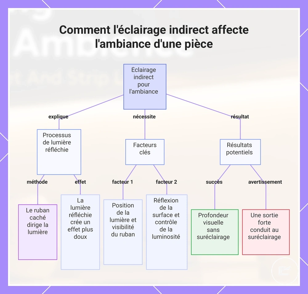 Comment l'éclairage indirect affecte l'ambiance d'une pièce