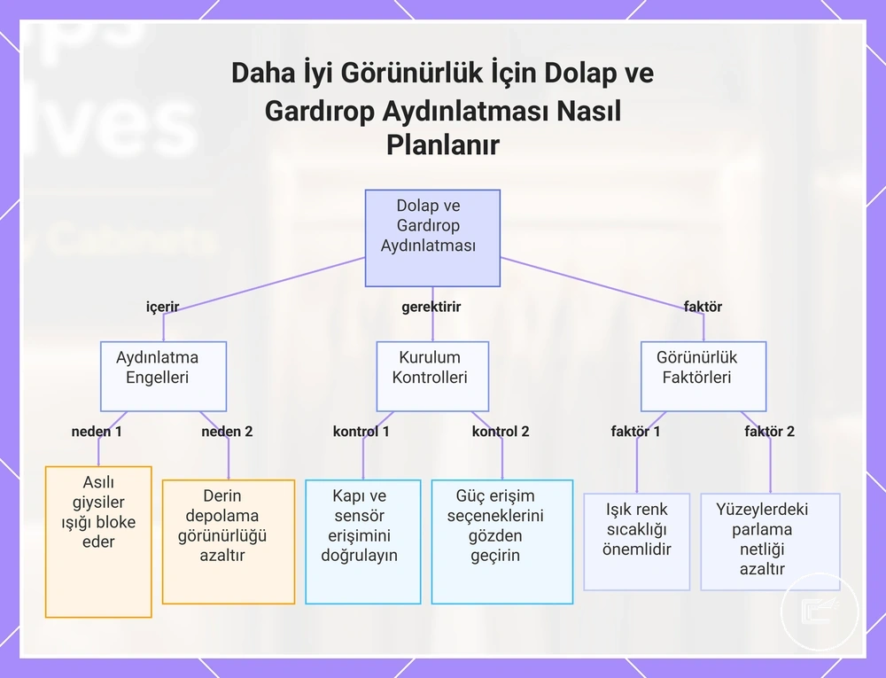 Daha İyi Görünürlük İçin Dolap ve Gardırop Aydınlatması Nasıl Planlanır