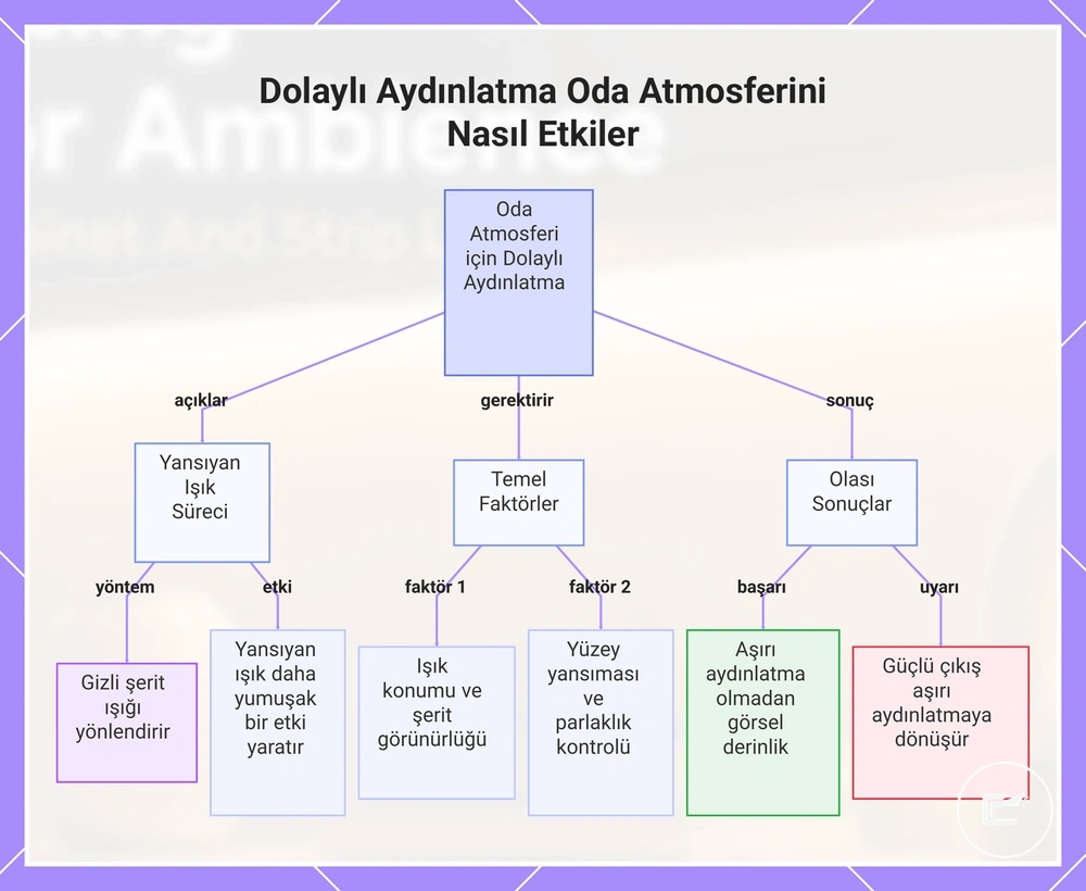 Dolaylı Aydınlatma Oda Atmosferini Nasıl Etkiler