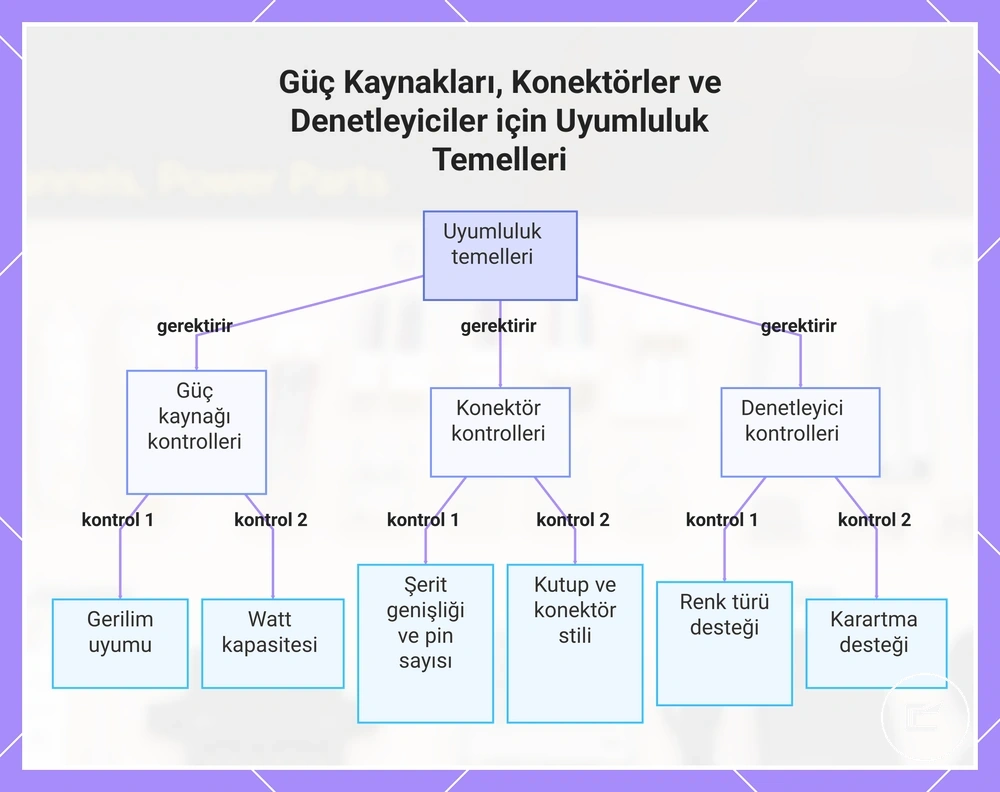 Güç Kaynakları, Konektörler ve Denetleyiciler için Uyumluluk Temelleri