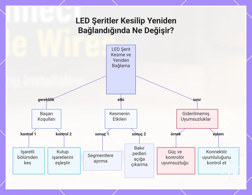 LED Şeritler Kesilip Yeniden Bağlandığında Ne Değişir?