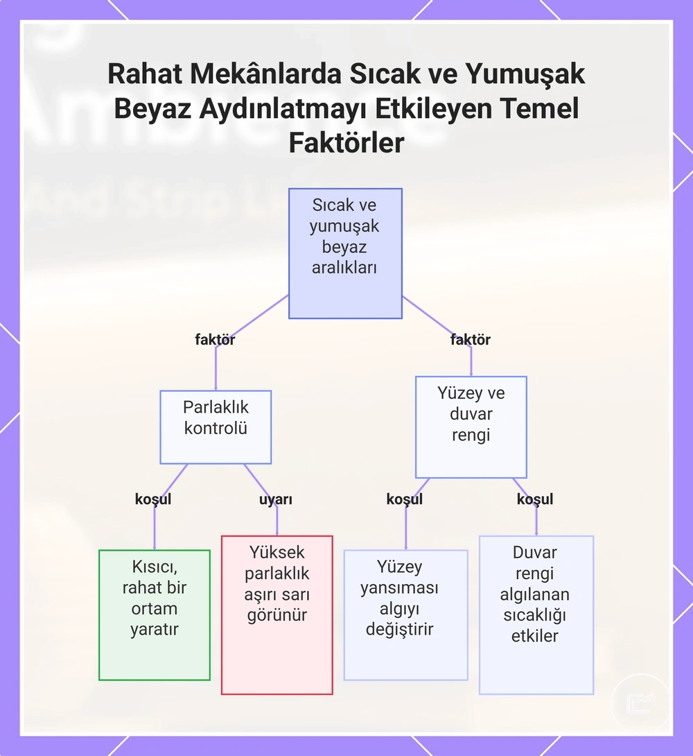 Rahat Mekânlarda Sıcak ve Yumuşak Beyaz Aydınlatmayı Etkileyen Temel Faktörler