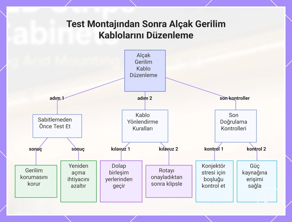 Test Montajından Sonra Alçak Gerilim Kablolarını Düzenleme